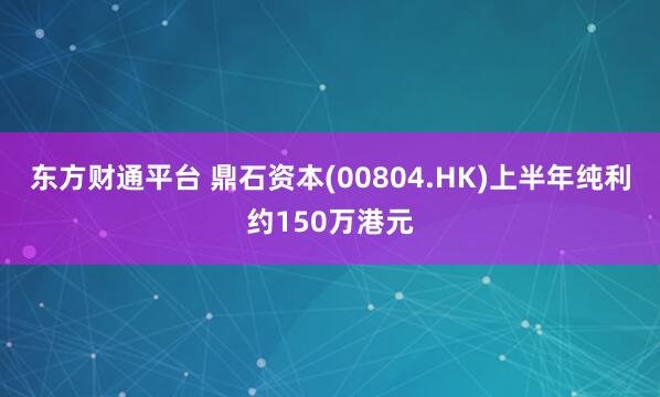 东方财通平台 鼎石资本(00804.HK)上半年纯利约150万港元