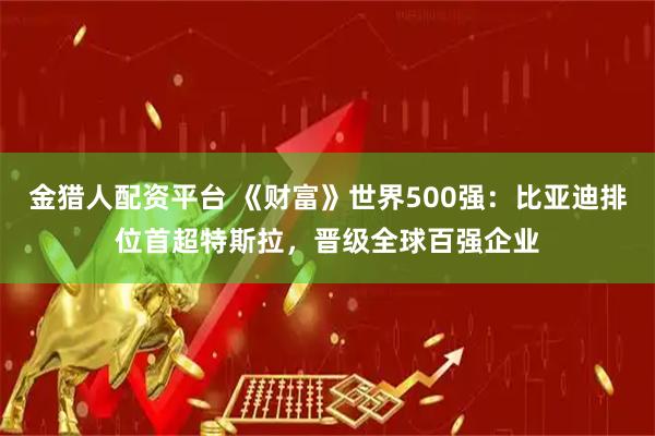 金猎人配资平台 《财富》世界500强：比亚迪排位首超特斯拉，晋级全球百强企业